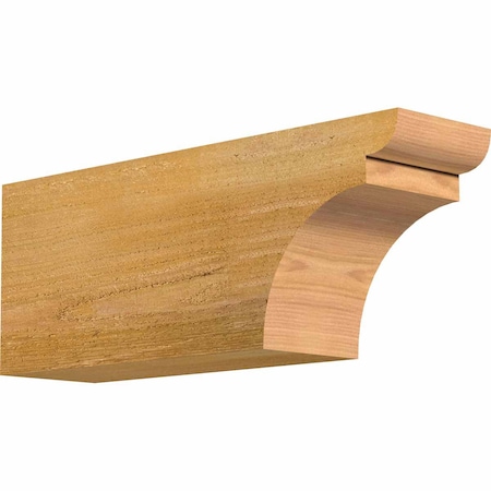 Ekena Millwork Yorktown Rough Sawn Rafter Tail, Western Red Cedar, 4"W x 6"H x 16"L RFT04X06X16YOR00RWR